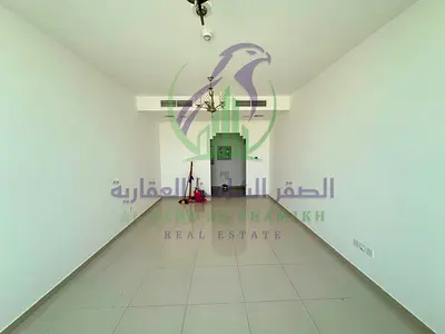 The cheapest largest and most spacious two bedroom apartment with a living room for annual rent in Al Khan with a large area and free gym and swimming