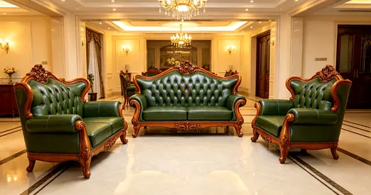 Sofa Leather 6 Seater