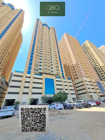 An empty & ready to move-in one bedroom apartment available for rent in PLT 6, Emirates City, Ajman!