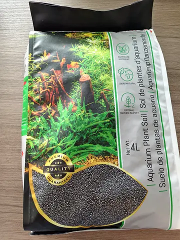 Aquarium Plant Soil Substrate 4L - Black Granules