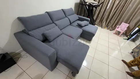 Top Quality ikea Eskilstuna L shape sofa bed with storage