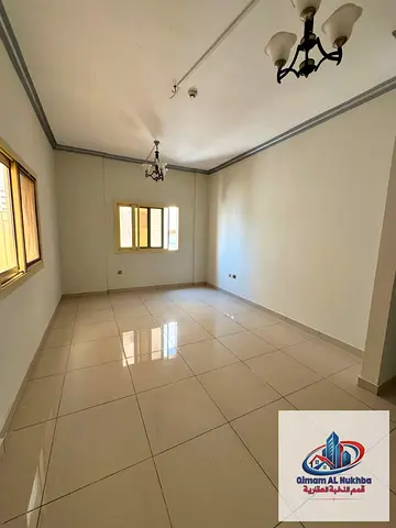 Second occupancy 1BR apartment in Al Nabba with central AC and central gas, prime location, AED 27,000 with 4 or 6 installments.