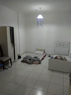 Bedroom available in a furnished 2bhk flat in Bu daniq Qasimia behind mega mall for family/ bachelor
