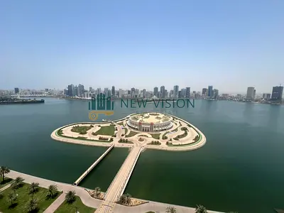 Luxury 4BR apartment in Al Majaz 3 with sea view, 2 master bedrooms, maid's room, parking, gym and