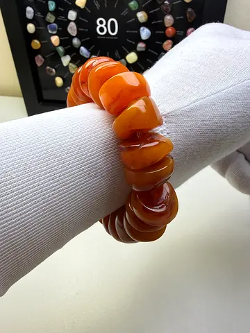 Baltic Amber Disc Beads