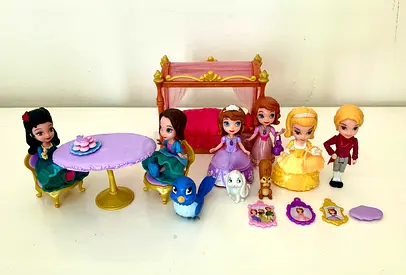 Sofia The First Dolls and accessories.