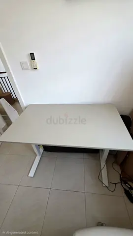 White Adjustable Standing Desk for Home Office