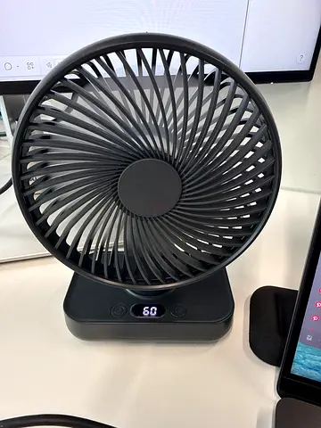 Portable USB Rechargeable Desk Fan with Adjustable Tilt