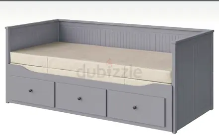 IKEA HEMNES Daybed with 3 Drawers and 2 Mattress