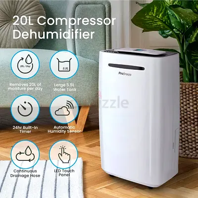 Pro Breeze 20L Dehumidifier