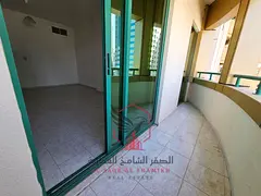 Apartment for annual rent - Al Qasimia. Free air conditioning, 2 balconies, spacious areas, open vie