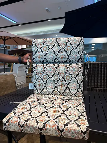 Outdoor High Back Dining Chair Cushion