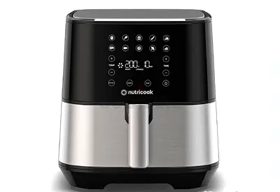 Nutricook Digital Air Fryer - 5.5L, Stainless Steel, Touchscreen