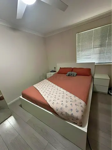 IKEA Queen White Malm bed frame with IKEA Queen Mattress