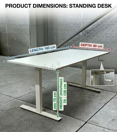 IKEA TROTTEN height adjustable desk