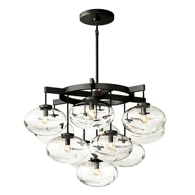 Julian Black Chandelier Large