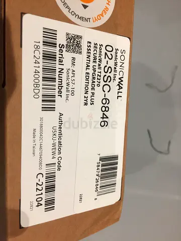 SonicWall TZ270 Secure Upgrade Plus 2YR (02-SSC-6846) -Open Box never used, Brand new