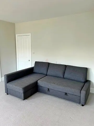 IKEA gray Friheten L-shaped sofa combed-Used Like Ne