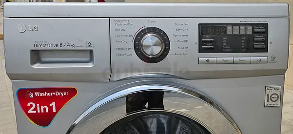 LG washing machine 8/4kg for sale