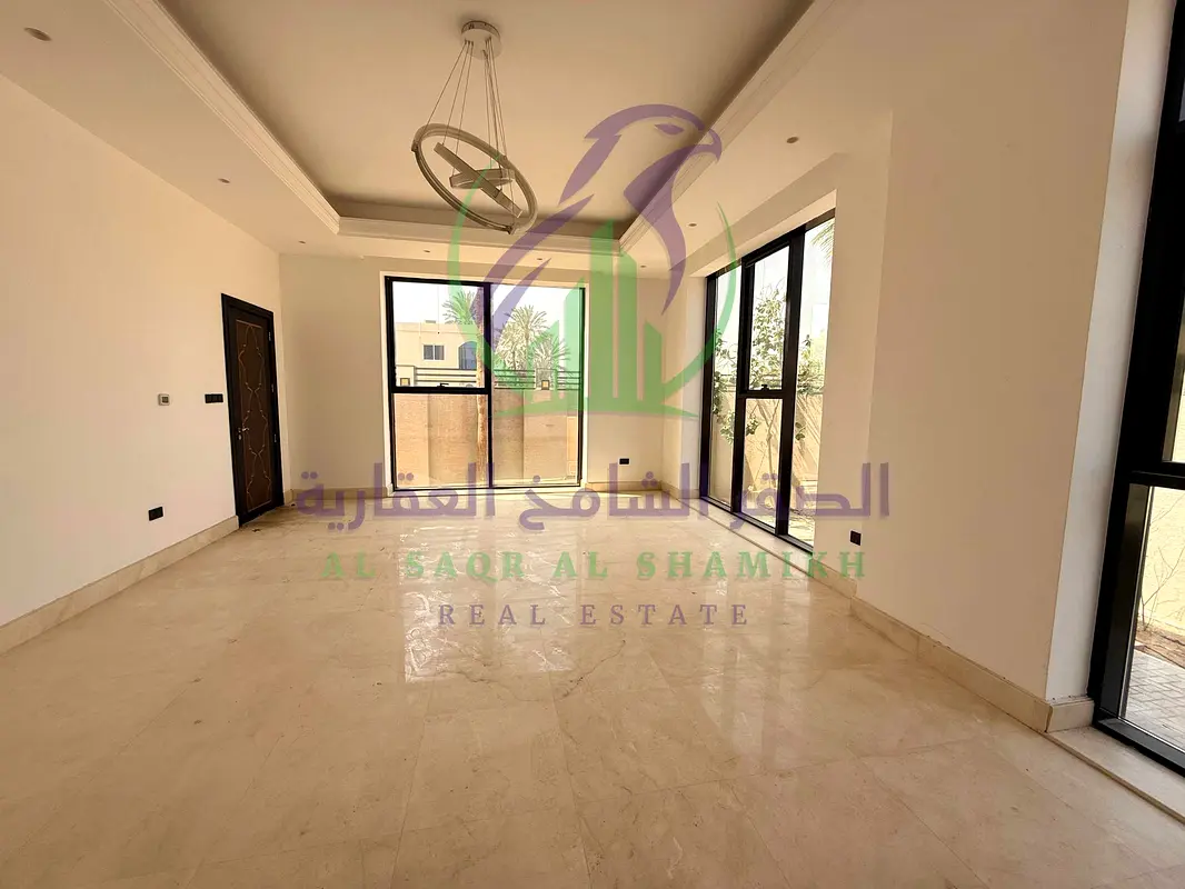 Brand New Luxury Villa in Al Jazzat with 8 Bedrooms, Basement, Premium Finishes Suitable for Residential or Commercial Use