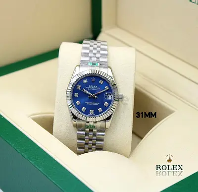 Rolex Datejust 31mm Stainless Steel Jubilee Bracelet - Blue Diamond Dial