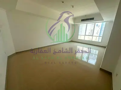 Two bedroom apartment with a living room for annual rent in Al Majaz 2 Sharjah Free parking Built in wardrobes Open view Spacious layout Modern finish