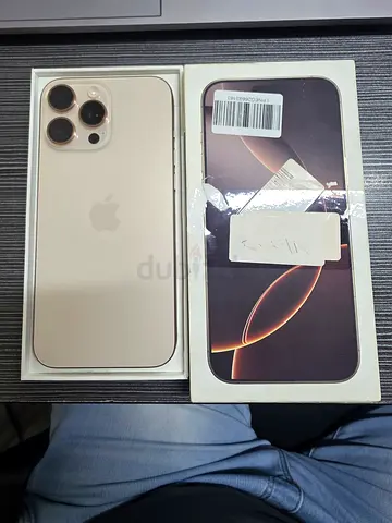 iPhone 16 Pro Max - 256GB (Gold) in original box, unused
