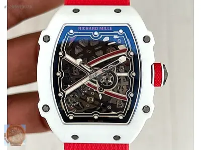This Richard Mille RM 67-02 'Alexis Pinturault' features a white carbon TPT ca