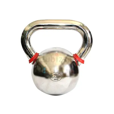 Chrome Kettlebell 4Kg Silver - Brand New