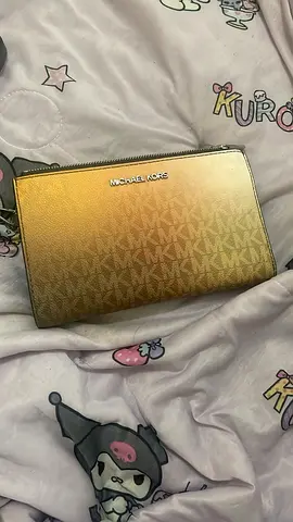 Michael KORS silver logo zipped wristlet/ clutch — BRAND NEW never used