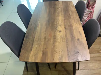 Dining set table with four chairs