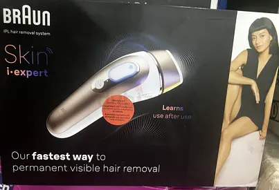 Braun Skin i-expert IPL hair removal system - barely used, boxed