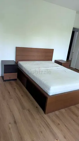 IKEA Brown MALM Queen Storage Bed with IKEA Mattress 160 x 200 cm