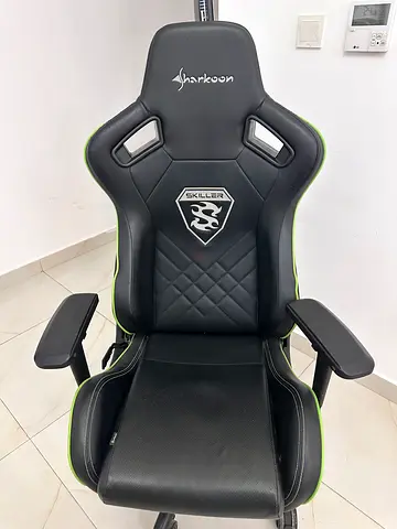 Sharkoon Skiller Gaming Chair Black and Green
