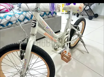 Kids 16-inch White/Peach Bicycle - Good Condition