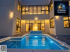 Corner villa, two floors, private pool, large area, palace design, luxury finishing, freehold owners