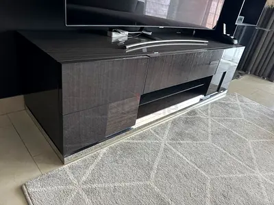 Modern dark TV cabinet