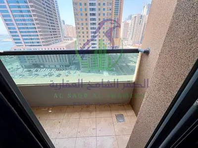 One Bedroom Apartment for Annual Rent in Al Khan Sharjah Direct Sea View Free AC Master Bedroom Free Parking Gym Pool Large Kitchen
