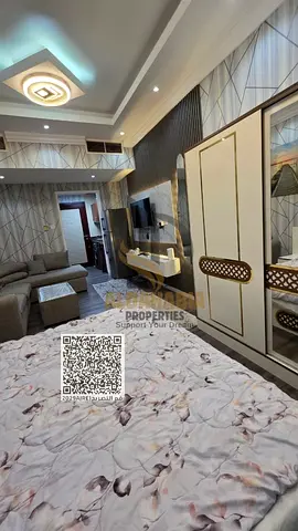 استوديو للإيجار في جاردن سيتي – عجمان | مفروش بالكامل وإطلالة مفتوحة