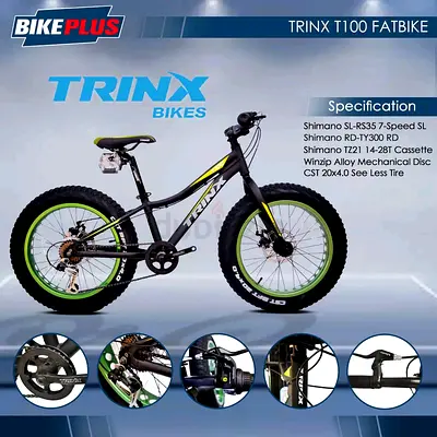 Bicycle 20 inch fat bike trinx T100 aluminium frame light wight
