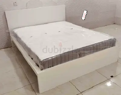 IKEA Malam queen size bed 160/200cm bed with 2 storage drawers underneath  and Ikea mattress is
