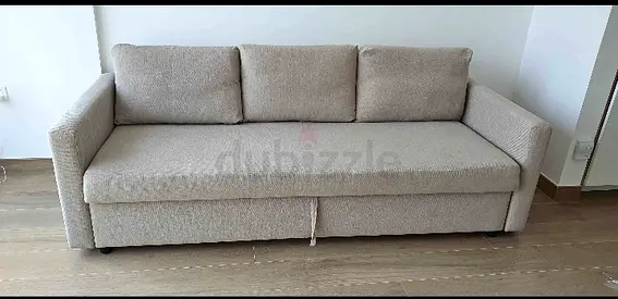 Comfortable 3 Seater Sofa Bed with storage