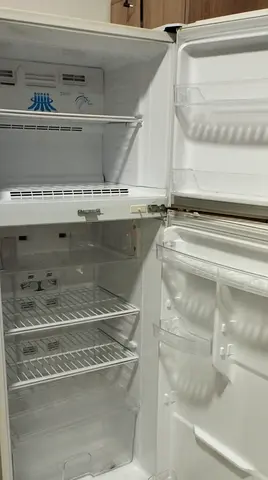 White Double Door Refrigerator with Freezer