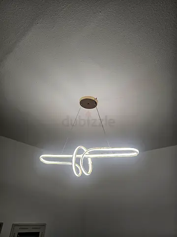 Modern LED chandelier light - decorative Loop style