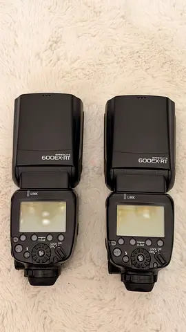Pair of Canon Speedlite 600EX-RT Flashes - Good Working Condition + Phottix Laso Trigger