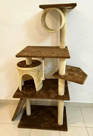 Multi Level Cat Tree with Scratching Posts and Condos