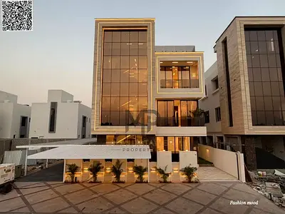 Villa with elevator for sale | Al Yasmin area | 6 master bedrooms, majlis, 3 halls, roof terrace | Freehold | Price includes everything