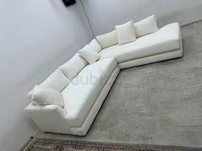 West elm white color lshape sofa