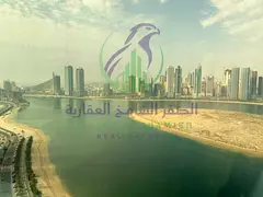 Spacious 3BHK for Rent in Al Mamzar Sharjah Direct Sea View Large Layout Built in Wardrobes Store Ro