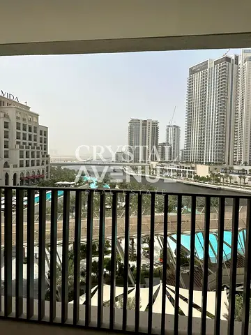 Waterfront 1BR | Balcony | Creek & Marina Views | Unfurnished